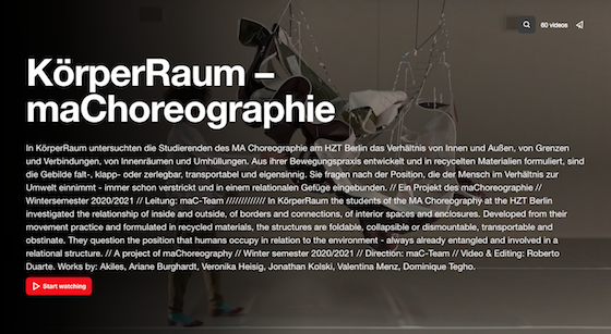 Duarte, Koerper raum